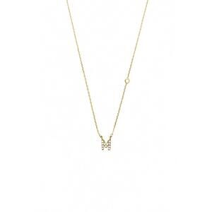 NEW TAI JEWELRY women's initial m necklace in gold